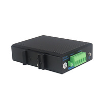 Conmutador de Red Gigabit de 2 Puertos, Conmutador Industrial SFP, Convertidor de Medios Ethernet para Riel DIN con Soporte POE VLAN para Uso Industrial