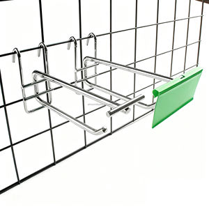 Supermarket Metal Slatwall <b>Display</b> Pegboard <b>Hooks</b> for Perforated Back - Product Image 1