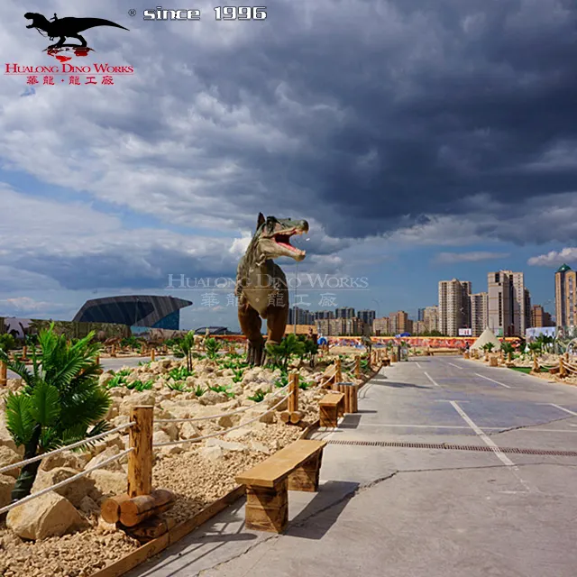 Parque temático de dinosaurios, gran oferta, dinosaurio eléctrico interactivo para caminar de tamaño real