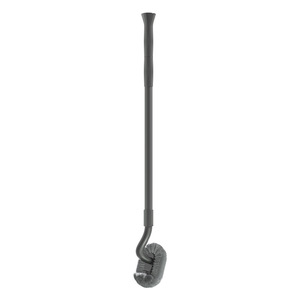 Cepillo de inodoro telescópico de plástico, herramienta de limpieza de mango largo para montar en la pared, para baño - Product Image 4