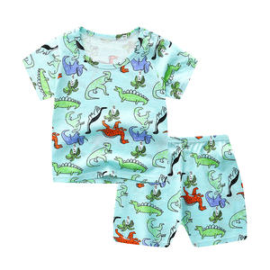 Ventes chaudes d'été, ensembles de vêtements pour enfants, 100 designs différents, ensembles de vêtements pour bébés garçons, 2 pièces, t-shirt, vêtements pour enfants - Product Image 2