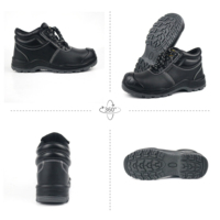 Chaussures de sécurité du travail pour hommes, résistance à l'huile, meilleur embout en acier noir, construction originale bon marché