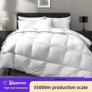 Edredón de Plumón de Ganso, Suave, Cálido, Transpirable, Anti-fugas, Personalizable, Grueso, para Todas las Temporadas, Ropa de Cama de Hotel - Product Image 3