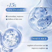 SADOER Coréen Kit de Soin du Visage au Riz Blanc 6 Pièces, Ensemble Hydratant, Nourrissant et Éclaircissant à la Nicotinamide