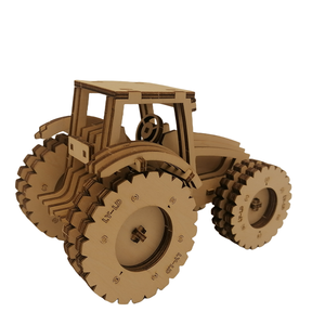 Kit de modèle de puzzle en bois 3D à faire soi-même, kit artisanal, puzzle de tracteur-nouveau modèle de voiture - Product Image 2