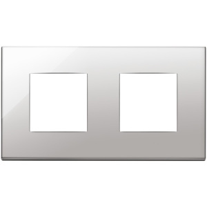 Placa de Puerta 4M 2+2 Int71 Acabado Níquel 16.8x9.7x1.7mm - Product Image 1