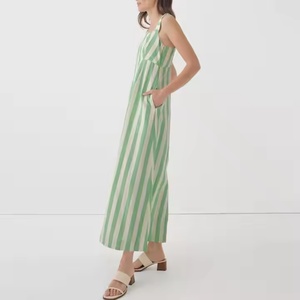 Nouvelle robe d'été de haute qualité pour femme, style Y2K, style doux, sans manches, col carré, robe maxi en lin, robe modeste - Product Image 4