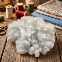 Matière première textile en fibre de polyester vierge 100% conjuguée creuse, résistante à l'abrasion