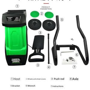 Broyeur <span class=keywords><strong>de</strong></span> feuilles et <span class=keywords><strong>de</strong></span> branches électrique industriel mini pour jardin domestique, avec sac <span class=keywords><strong>de</strong></span> collecte <span class=keywords><strong>50L</strong></span> - Product Image 3