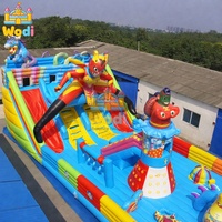 Parc à thème gonflable pour enfants et adultes, certifié CE, fabrication OEM disponible, directement de l'usine, souffleur pour événements, résistant aux UV, robuste