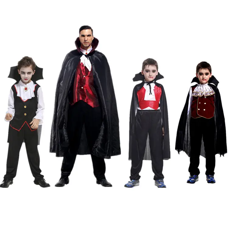 Halloween Cosplay Costume Children Adult Male Parent-Child Masquerade Party Vampire Costume