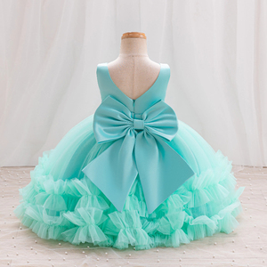 Abito da <span class=keywords><strong>bambina</strong></span> in pizzo per compleanno, <span class=keywords><strong>vestito</strong></span> invernale natalizio per bambine <span class=keywords><strong>di</strong></span> 1 anno, abiti floreali per neonate e bimbe piccole - Product Image 4