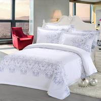 Parure de draps plats modernes 100 % coton, 4 pièces, écologiques, 300 fils, anti-boulochage, doux et respirant, entretien facile, durables