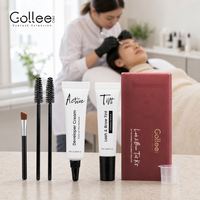 Gollee Gel Teinture Semi-Permanente Sourcils et Cils Imperméable Longue Durée Rouge 15 ml Marque Privée