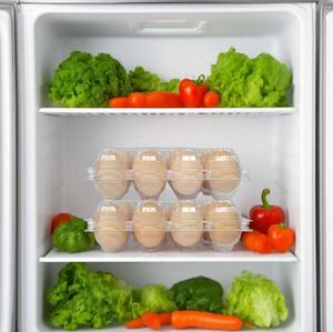 Plateau à œufs en plastique empilable à 15 alvéoles, boîte à œufs transparente durable, conteneur d'emballage pour œufs robuste pour le stockage logistique - Product Image 1