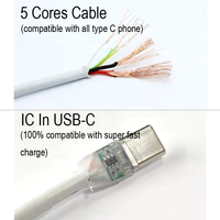 Cable USB Tipo-C HXT 5A en Oferta, para Cámara, Teléfono Móvil y Computadora, Carga Rápida, Transferencia de Datos, Conductor de Cobre Puro, Blindaje Trenzado