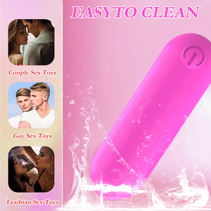 Mini-Bullet-Vibratoren für Frauen <span class=keywords><strong>12</strong></span> Geschwindigkeiten USB Finger-Lippenstift-Vibrator Brustwarzen-Klitoris-Stimulator Erotikspielzeug für Paare - Product Image 5