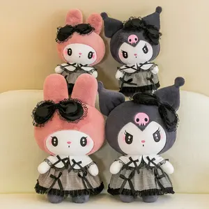 Meistverkaufte Anime-Actionfigurpuppen Cartoon-Figur Melody Kuromi Plüschtiere Kinder Mädchen Geschenke