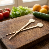 Bâtonnets à café en bambou biodégradable San You SYBS de qualité alimentaire, 7 pouces, avec logo personnalisé, accessoires de bar pour restaurants