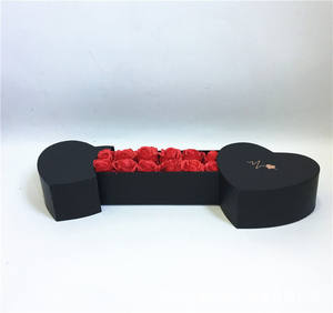 Kotak Hadiah 3D Bentuk Dua Hati TC Creative, Logo Kustom Grosir, Kemasan Kertas untuk Hari Valentine, Hari Ibu, Kotak Cokelat Bunga - Product Image 3