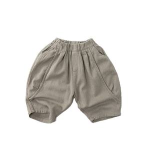 Nouveau modèle automne 2026 – Pantalon <span class=keywords><strong>d</strong></span>écontracté ample style coréen en pur coton pour enfants, coupe large, couleur unie enduite, pour garçons et filles - Product Image 5