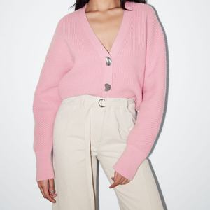 Cardigan tricoté à boutons métalliques - Product Image 6