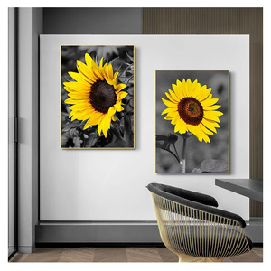 Pittura di arte della <span class=keywords><strong>parete</strong></span> immagini Vintage <span class=keywords><strong>per</strong></span> soggiorno <span class=keywords><strong>cucina</strong></span> moderna decorazione <span class=keywords><strong>per</strong></span> la casa <span class=keywords><strong>Poster</strong></span> di girasole e tela stampata - Product Image 3