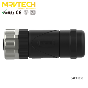 Conector de Campo Marvtech M12 de 4/5/8 Pines Hembra, Código A, para Automatización Industrial, Cajas de Sensores/Actuadores - Product Image 2