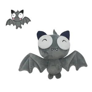 Fabricante logotipo personalizado mini morcego crianças boneca plushie ação ponderada figura fabricante animal macio pelúcia brinquedo personalizado