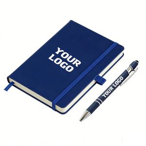 Cuaderno A5 de Tapa Dura al por Mayor, Encuadernación Térmica, Correa de Cuero Duro, Cinturón Elástico, Logotipo Personalizado Impreso, Bloc de Notas de Oficina, Diario en Stock - Product Image 1