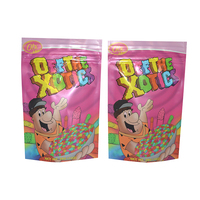 Sac d'emballage en plastique mylar bonbon 0.125oz 3.5g, sac debout anti-odeur avec impression UV, pochette résistante aux enfants, offre spéciale