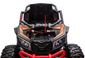 Mobil mainan berkendara anak UTV 4WD kuat semua medan 24V dengan 7 inci MP4 <span class=keywords><strong>2</strong></span> tempat duduk dapat disesuaikan untuk <span class=keywords><strong>2</strong></span>-4 tahun terbuat dari plastik tahan lama - Product Image 6