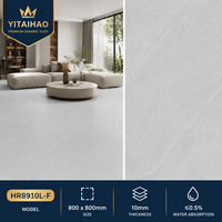 Carreaux de porcelaine rectifiés effet marbre brillant 800x800mm pour sols et murs intérieurs, idéaux pour salon, cuisine et salle de bain