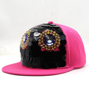 MH-2350 Spike Punk chapeaux casquette réglable unisexe casquette de Baseball Rock Cool Hip Hop clouté Rivet Snapback casquette plate chapeau - Product Image 4