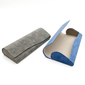 Cao cấp hình chữ nhật da Kính mát chủ từ trường hợp đóng cửa kính bảo vệ PU trường hợp khó khăn cảnh tượng cổ điển quang - Product Image 4