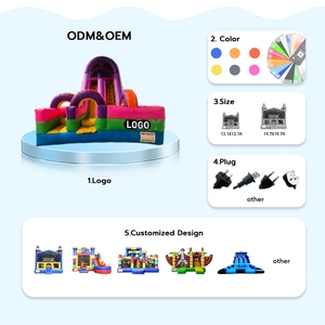 บ้านลมเด็กเล่นพร้อมสไลเดอร์แบบเชิงพาณิชย์ - Product Image 5