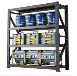 Système d'étagères de stockage en acier léger à 5 niveaux avec protection contre la corrosion, unités empilables, rayonnage métallique pour entrepôt - Product Image 2