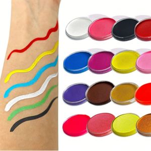 สีเพ้นท์หน้าและผิวกายแบบน้ำ ปลอดภัย ไม่เป็นพิษ ขนาด 30 กรัม สีสันปรับแต่งได้ สำหรับเด็กและผู้ใหญ่ เหมาะสำหรับงานปาร์ตี้ฮาโลวีนและการแต่งคอสเพลย์ - Product Image 1