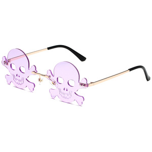 Gafas <span class=keywords><strong>de</strong></span> Sol <span class=keywords><strong>de</strong></span> calavera para <span class=keywords><strong>mujer</strong></span> con <span class=keywords><strong>esqueleto</strong></span> <span class=keywords><strong>humano</strong></span> sin montura a la moda 2023 nuevas gafas ovaladas Punk para hombres divertidas gafas <span class=keywords><strong>de</strong></span> decoración para fiesta <span class=keywords><strong>de</strong></span> Halloween - Product Image 3