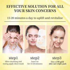 Vegan Skin Care Face <b>Mask</b> Sheet Korean Hydrating Moisturizing Brightening Glow Vitamin C Facial <b>Mask</b> - Product Image 4
