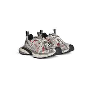 Baskets décontractées à plateforme avec empeigne en maille technique, multi-lacets, style 'Dad Sneakers', silhouette sportive rétro, confortables et au style urbain - Product Image 1