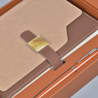 Ensemble de carnets d'affaires haut de gamme personnalisés, multicolores, multi-accessoires, ensemble cadeau de bureau, papier épais, logo estampé à l'or