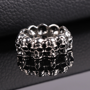 New Personality High Quality Punk Jewelry Stainless Steel <strong>Skull</strong> <strong>Ring</strong> for Men - Product Image 3