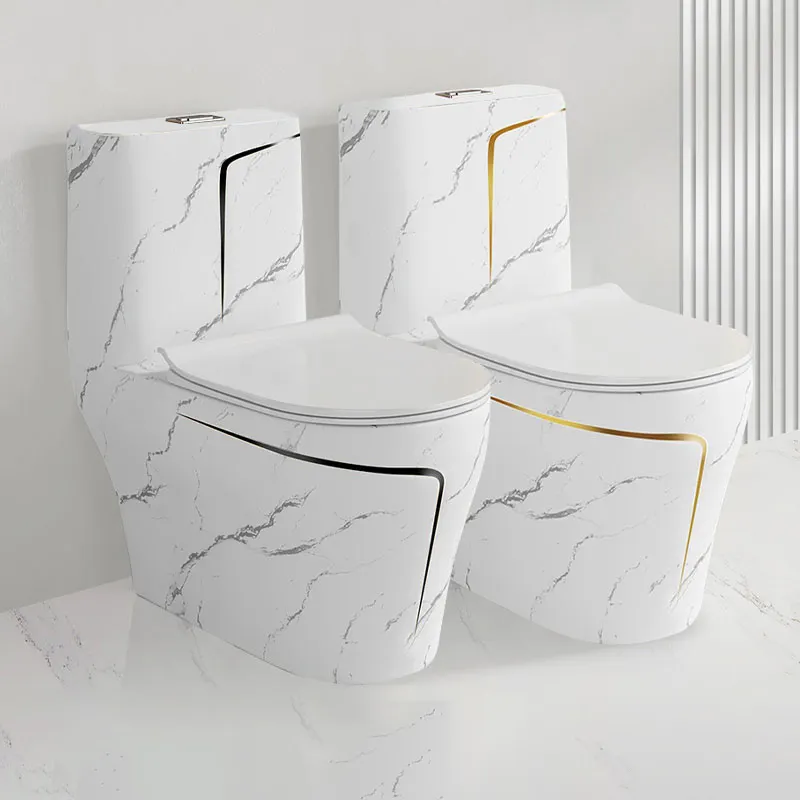 Inodoros Louças Sanitárias Luxo Ouro Mármore Cerâmica Wc Water Closet One Piece Banheiro Banheiros