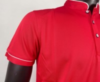Service OEM en gros – Polo unisexe en microfibre tricotée pour café-bar, fermeture boutonnée, uniforme personnalisé brodé pour restaurant