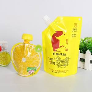 Sachet d'emballage facile à ouvrir avec impression pour céréales, lait, jus de fruits, boissons, résistant à l'humidité et poche en plastique Mylar avec bec verseur - Product Image 2