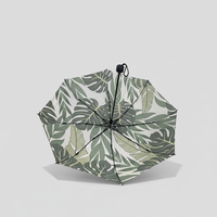 Parapluie imperméable à la pluie, mini parapluie pliable 3 sections pour adulte, ultra léger, imprimé numériquement, parapluie intelligent avec logo personnalisé