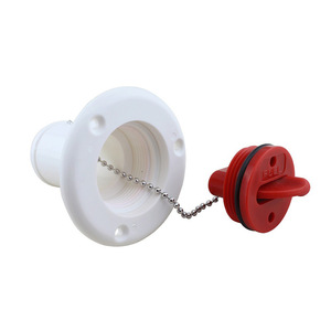 ฝาถังน้ำมันพลาสติก ABS รุ่น D3107-B สีขาว พร้อมโซ่ สำหรับเรือยอชท์และอะไหล่แปลงรถบ้าน - Product Image 1