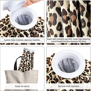 Bolsa de Hielo Reutilizable para Lesiones, Bolsa de Agua Caliente Reutilizable de 9 Pulgadas para Terapia de Frío y Calor, Bolsa de Hielo Elástica a Prueba de Fugas para Alivio del Dolor - Product Image 3