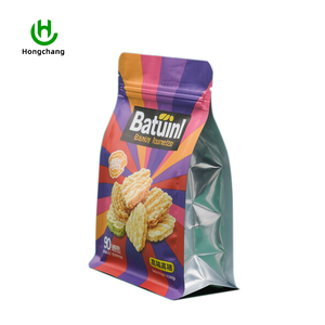 Sacs refermables personnalisés avec logo imprimé, sachets <span class=keywords><strong>en</strong></span> plastique de qualité alimentaire, refermables et recyclables pour l'emballage de biscuits et de pâtisseries - Product Image 2